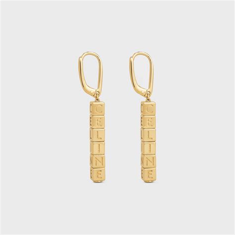 celine earrings gold mark|Celine earrings price.